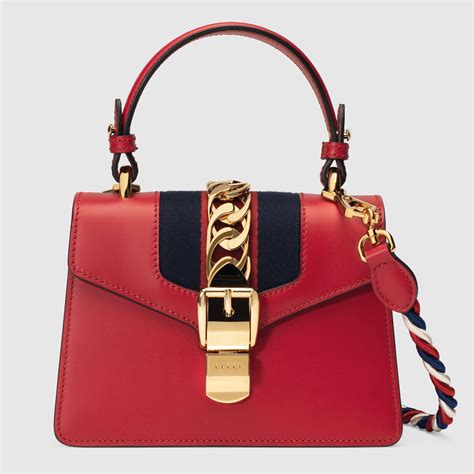 gucci red sylvie small|Gucci Sylvie Mini Bag .